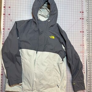 The North Face Men's Gray and Cream Triclimate Jacket